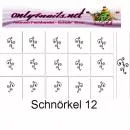 Airbrush Schablone Schnörkel 12