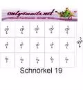 Airbrush Schablone Schnörkel 19