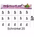 Airbrush Schablone Schnörkel 20