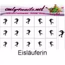 Airbrush Schablone Eisläuferin