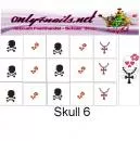 Airbrush Schablone Skull 6