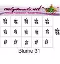 Airbrush Schablone Blume 31