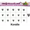 Nailart Schablone 15er Karte Koralle