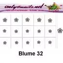 Airbrush Schablone Blume 32