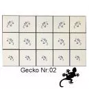 Airbrush Schablone gecko 02