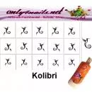 Nailart Schablone 15er Karte Kolibri