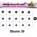 Airbrush Schablone Blume 39