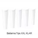 Ballarina Nail Tips in XXL Klar 100 Stück mit kurzer Klebefläche