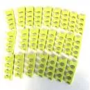 Pediküre-Zehenspreizer für das Naildesign am Fuß 24 Stück Grün