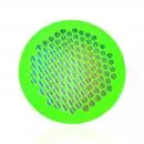 Alu Gitter Rund Neon Grün für Absaugung MaxiAir